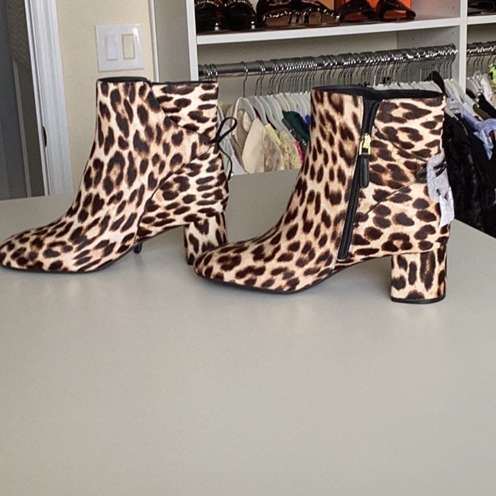 Tory Burch leopard bootie